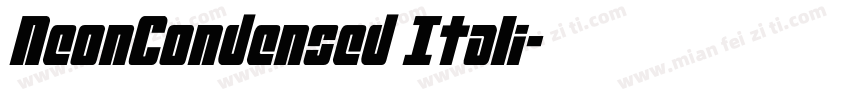NeonCondensed Itali字体转换